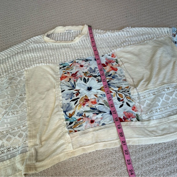 POL Birdie Patchwork Mesh Oversized Tee - Picture 5 of 15